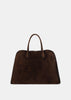 Suede Mocha Soft Margaux 17 Tote Bag