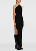 Black Asymmetric-Design Dress