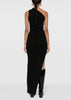 Black Asymmetric-Design Dress