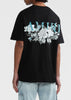Black Floral Amiri Logo T-Shirt