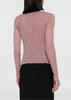 Pink Layered Distressed-Effect Top