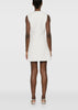 Cream Tinsel Bouclé Buttoned Mini Dress