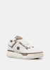 White/Brown MA1 Panelled Sneakers
