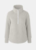 Mist Grey Severn 1/2 Zip Fleece Sweater