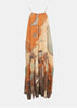 Floral 'Great Depature' Slip Dress