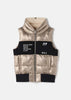 Gold Sputtering thermal insulation full zip up vest