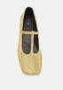 Gold Square T-Strap Flat