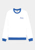 White SR Runner Soft Crewneck