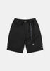 Black Easy Shorts With Belt