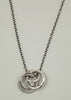 Silver Four Rings Necklace