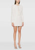 Cream Boucle Diamante Bow Mini Dress