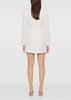 Cream Boucle Diamante Bow Mini Dress