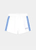 White SR Runner Track Shorts