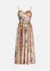 Floral August Tie Front Midi Dress