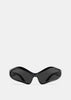 Black Fennec Oval Sunglasses