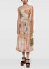 Floral August Tie Front Midi Dress