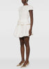 Cream Boucle Bow Detail Mini Dress