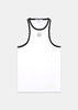 White SRHWC Ribbed Tank Top