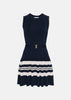 Navy Acadian Stripe Mini Dress