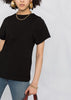 Black Curved Seam T-Shirt