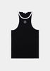 Black SRHWC Ribbed Tank Top