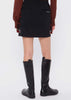 Red TEXBRID Knit Check Skirt