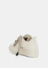 Milk White Jumbo Laced Low Top Sneaker