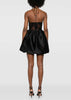 Black Taffeta Halterneck Mini Dress