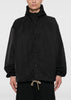 Black Hooded Coaches Jacket