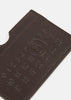 Brown Numeric Logo-Embossed Card Holder