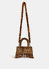 Leopard Hourglass Small Handbag With Strap