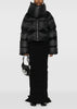 Black Funnel Neck Puffer Jacket