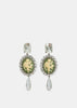 Crystal Angel Cameo Earrings