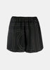 Black Monogram Silk Pyjama Shorts