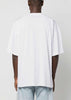 Black & White Numbers-Motif Two-Tone T-Shirt