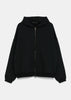 Black Heavy Fleece Full Zip Hoodie