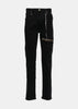 Black Skull Embroidered Skinny Jeans