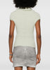 Pale Green Crater Knitted Top