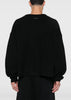 Black Heavy Waffle Cardigan