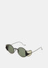 Dark Green Rigards The Shanghai II Sunglasses