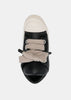 Black/Milk Jumbo Laced Padded Low Sneakers