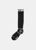 Black Cool Touch Heel Hold High Socks