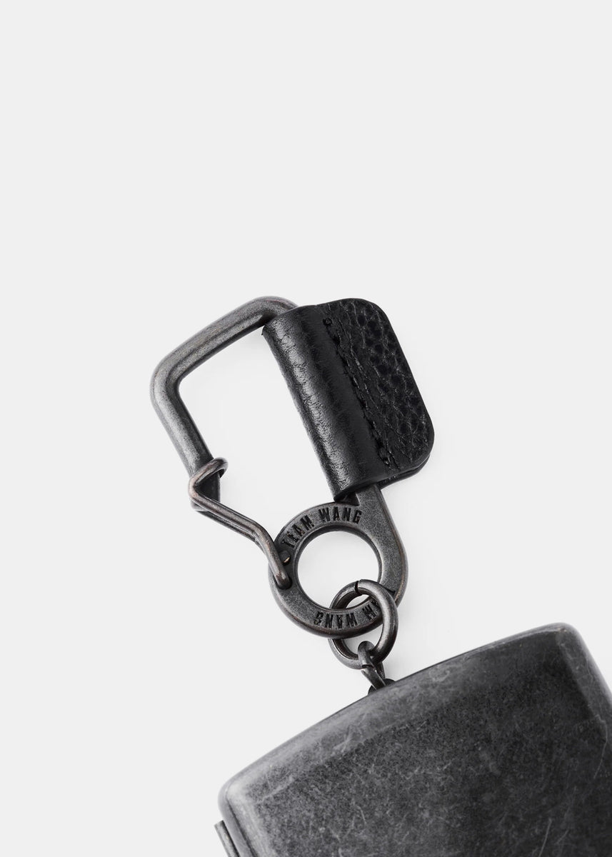 Antique Silver Acceptance Metal Container Keychain | LEISURE CENTER