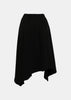 Black Levena Asymmetric Skirt