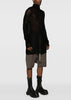 Black Shroud Open-Knit Jumper