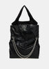 Black Monaco Large Chain Tote