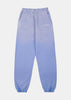 Dip Dye Blue Serif Logo Embroidered Pants