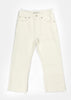 White Cropped Flare Jeans