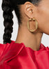 Gold Les Creoles Rong Carre Earrings