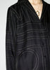 Black Monogram Silk Pyjama Shirt
